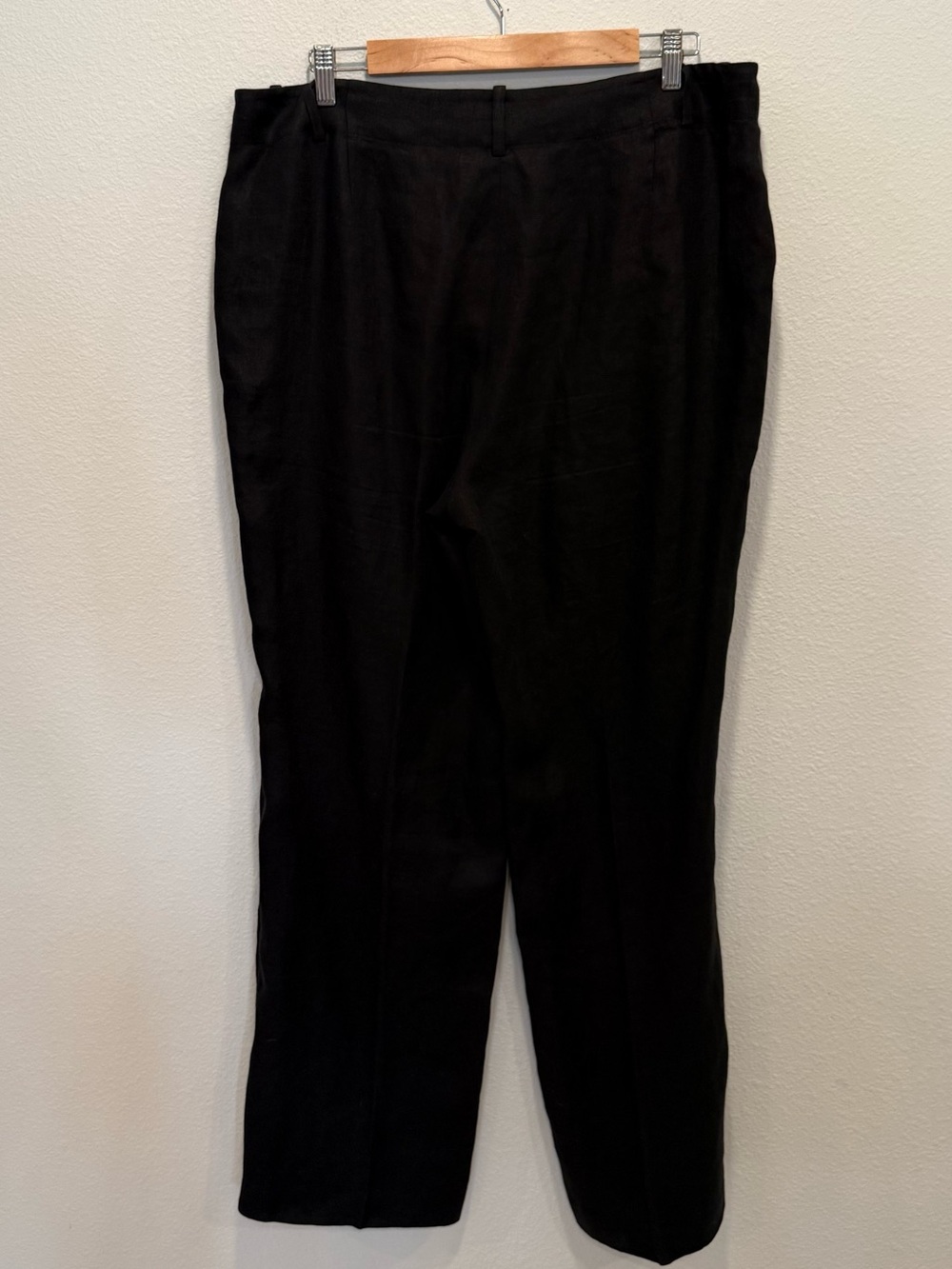 Lauren Ralph Lauren 100% Linen Wide Leg Trousers Quiet Luxury Coastal Pants 16 - Picture 5 of 10